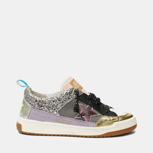 Size 37 Yeah! Silver Mesh with Pink Star